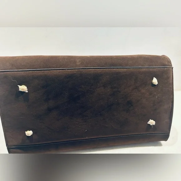 Large brown suede bag - Picture 6 of 6